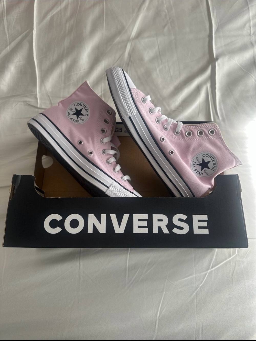 Converse Pink High Top Canvas Sneakers
